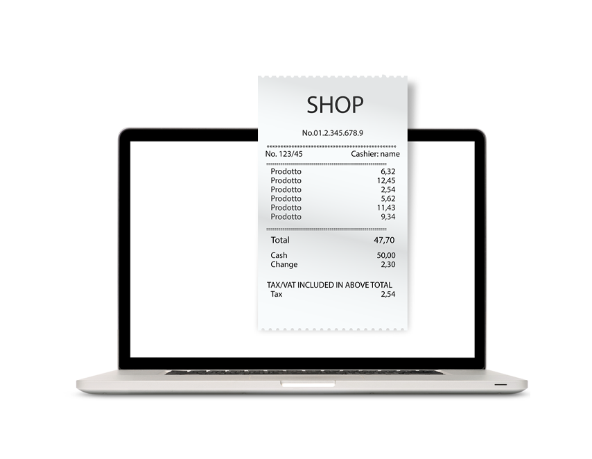 Immagine scontrino