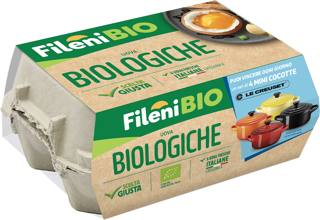 Immagine uova biologiche Fileni